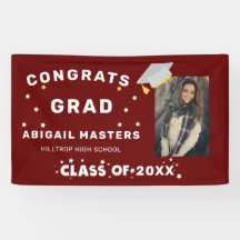 felicitaties geslaagd sterren foto feest banner