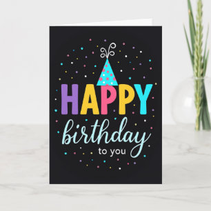 Felicitaties Grafische Verjaardagskaart Kaart