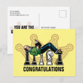 Felicitaties Grootmeester Ansichtkaart Briefkaart (Voorkant / Achterkant)