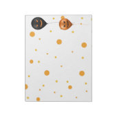 Felicitaties Halloween-feestballonnen Notitieblok (Linkerzijde)