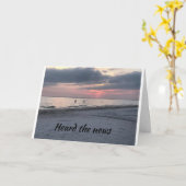 **FELICITATIES** HET "GOEDE NIEUWS" GEHOORD KAART (Gele Bloem)