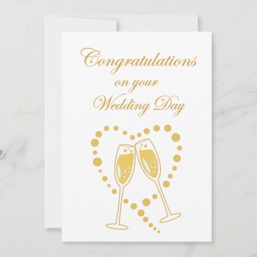 Felicitaties Huwelijkskaart Kaart (Voorkant)