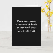 felicitaties, ik had er geen twijfel over kaart (Gele Bloem)