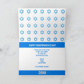 Felicitaties Israël 75 Onafhankelijkheidsdag Blauw (Binnen)