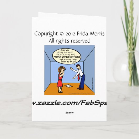 FELICITATIES Juiste Kwalificaties grappige strips Kaart (Achterkant)