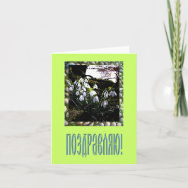 Felicitaties Kaart in het Russisch