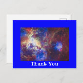 Felicitaties met foto en blauwe rand briefkaart (Voorkant / Achterkant)