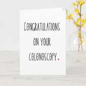 Felicitaties met je colonoscopie Grappige kaart (Gele Bloem)