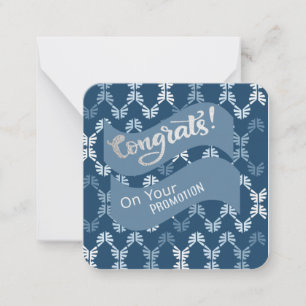 Felicitaties met je promotie Notitiekaart Notitiekaartje