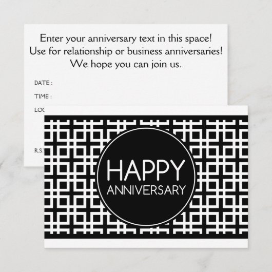 Felicitaties met jullie trouwdag (cinderStripe) Kaart (Voorkant / Achterkant)