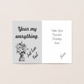 Felicitaties met jullie trouwdag folie kaarten (Binnen)