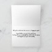 felicitaties met twee baby met namen kaart (Binnen)