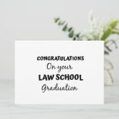 felicitaties met uw afstuderen aan de rechtenfacul kaart (Staand voorkant)