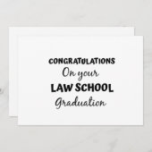 felicitaties met uw afstuderen aan de rechtenfacul kaart (Voorkant / Achterkant)