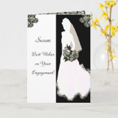 Felicitaties met uw verlovingskaarten kaart (Gele Bloem)