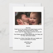 Felicitaties met Vaderdag Fotocollage  Feestdagenkaart (Achterkant)