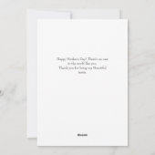 Felicitaties moederdag | Elegante moderne fotocoll Feestdagenkaart (Achterkant)