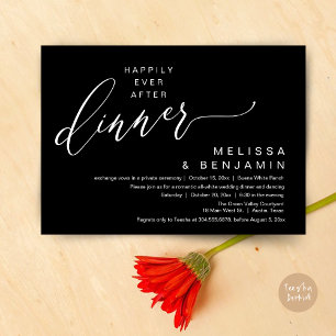 Felicitaties Na het diner Huwelijk Romantisch Fees Kaart