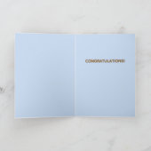 FELICITATIES NEW HEIGHTS verjaardag, afstudeerder, Bedankkaart (Binnen)