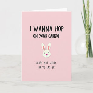 Felicitaties Pasen Wortel Hop Grappige Kaart