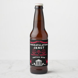 Felicitaties Rechtbank Vonnis Bier Etiket