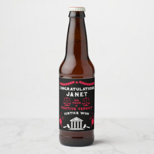 Felicitaties Rechtbank Vonnis Bier Etiket