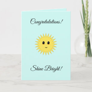 felicitaties Shine Bright Sun Kaart