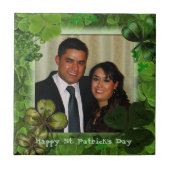 Felicitaties St. Patrick's Day Foto Tegeltje (Voorkant)