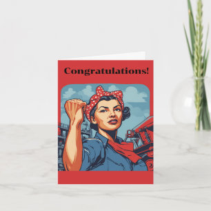  felicitaties, sterke vrouwen kaart