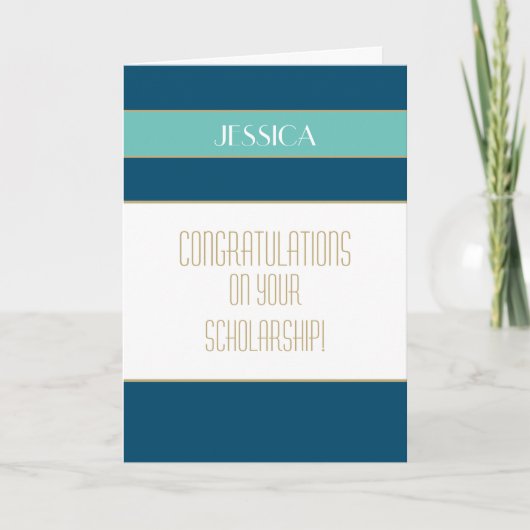 Felicitaties studiebeurs kaart (Voorkant)