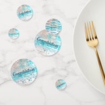 Felicitaties tafelconfetti van dalDesignNZ