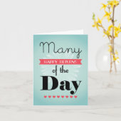 Felicitaties van de dag-Moderne Kaart van de (Gele Bloem)