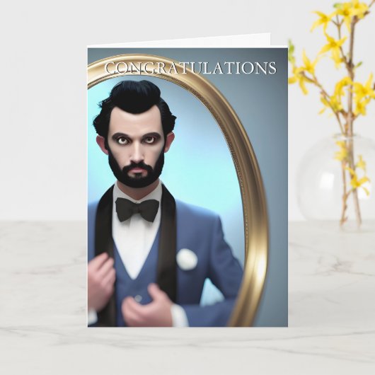 Felicitaties van de getuige  kaart (Gele Bloem)