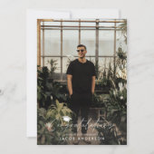 felicitaties van het afstuderen met de eenvoudige  kaart (Voorkant)