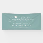 felicitaties van het afstuderen simpele moderne st spandoek (Horizontaal)
