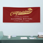 felicitaties van het afstuderen voor de moderne bu spandoek (Beurs)