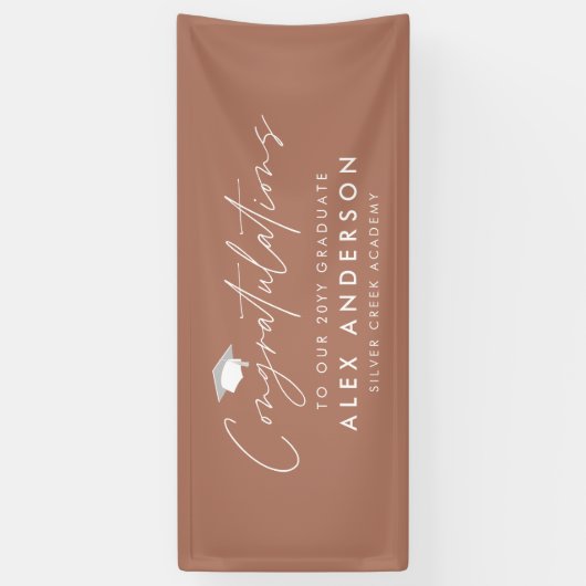 felicitaties van het afstuderen voor de moderne te spandoek (Verticaal)