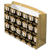 Felicitaties Verjaardag Witte Grote Cadeautas (Achterkant Gekanteld)