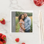 felicitaties verlovingsfeest foto servet (Insitu)