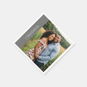 felicitaties verlovingsfeest foto servet (Hoek)