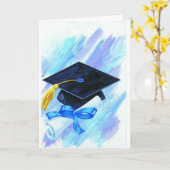 felicitaties voor afstuderen card kaart (Gele Bloem)