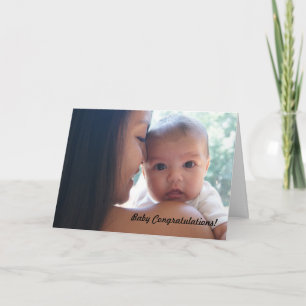 felicitaties voor de baby kaart