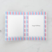 felicitaties voor de bruiloft van surfboard kaart (Binnen)