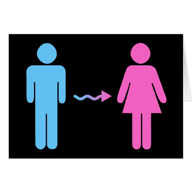 felicitaties voor de verandering van sekse (Voorkant Horizontaal)