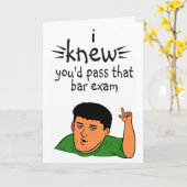 felicitaties voor het halen van de balie-examen kaart (Gele Bloem)