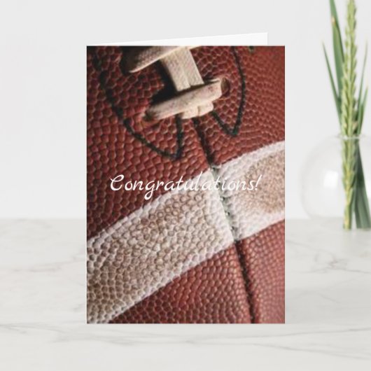 felicitaties voor het oude football kaart (Voorkant)