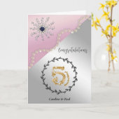 Felicitaties voor je 5e bruiloft Jubileum Kaart (Gele Bloem)