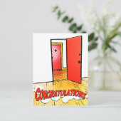 felicitaties voor kompas briefkaart (Staand voorkant)