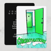 felicitaties voor kompas kaart (Voorkant / Achterkant)