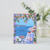 Felicitaties voor Nieuw Huis Zeezicht Kunst Briefkaart (Staand voorkant)